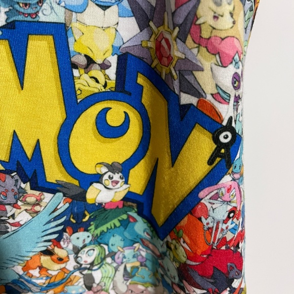 Hard to Find Pokemon Characters 100% Cotton Tank Size Medium - Picture 3 of 15